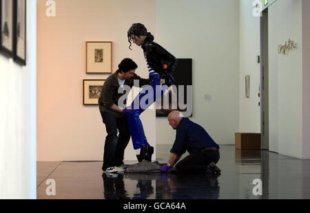 Michael Jackson-Skulptur Stockfoto