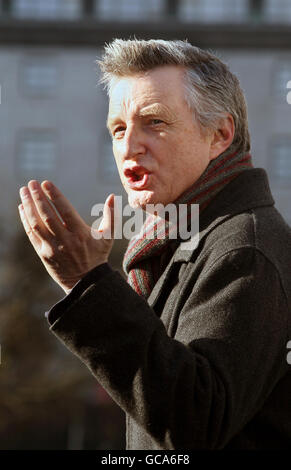 Billy Bragg Protest in Edinburgh Stockfoto