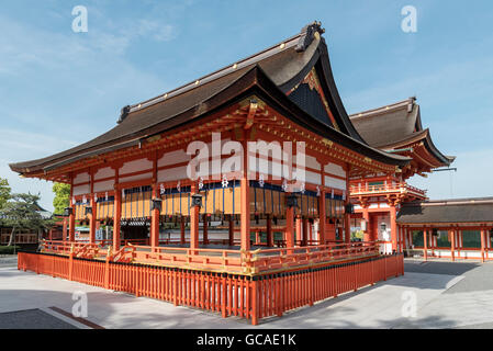 Haupthalle, Fushimi Inari-Taisha Schrein, Kyoto, Japan Stockfoto