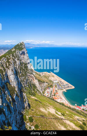 Gibraltar-Luftbild Stockfoto