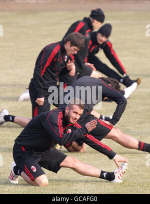 Fußball - AC Mailand Training und Pressekonferenz - Milanello Stockfoto