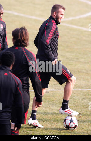 Fußball - AC Mailand Training und Pressekonferenz - Milanello Stockfoto