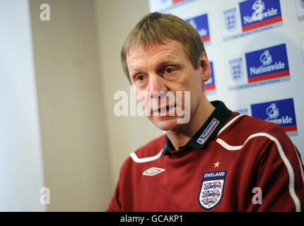 Fußball - Stuart Pearce Media-Sitzung - Nationwide Building Society Stockfoto