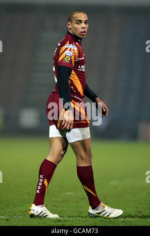 Rugby League - Engage Super League - Huddersfield Giants gegen Bradford Bulls - Galpharm Stadium. Leroy Cudjoe, Huddersfield Giants Stockfoto