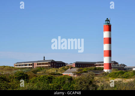 Berck-Sur-Mer Leuchtturm und Krankenhaus maritime (Frankreich) Stockfoto