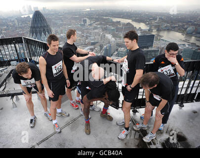 Vertikale Rush-Charity-Lauf Stockfoto