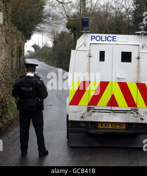 Mann erschossen in Ulster Stockfoto