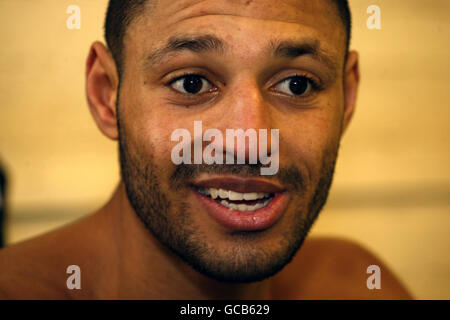 Boxen - Kell Brook Medien Workout - ST Thomas jungen und Mädchen Boxing Club Stockfoto