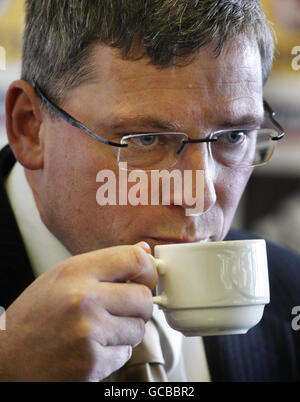 Fußball - Schottland Pressekonferenz - Hampden Park. Schottland-Manager Craig Levein während einer Pressekonferenz im Hampden Park, Glasgow. Stockfoto