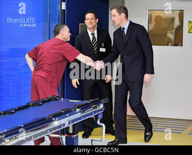 Prinz William besucht Alder Hey Kinderkrankenhaus Stockfoto