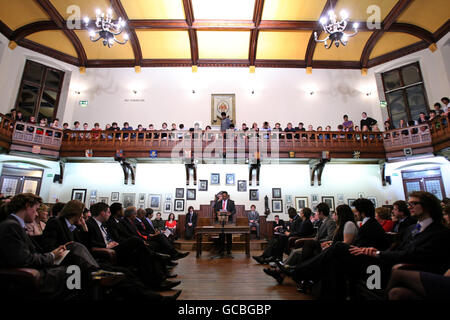 Jesse Jackson spricht an der Universität Cambridge Stockfoto