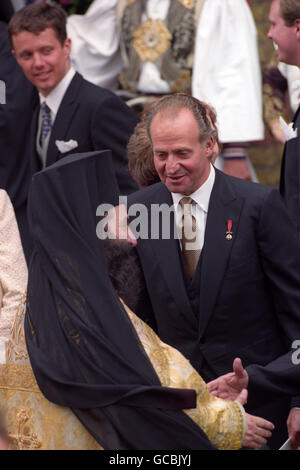 Royalty - Hochzeit von Prinz Pavlos und Marie-Chantal Miller - St. Sophien-Kathedrale, London Stockfoto