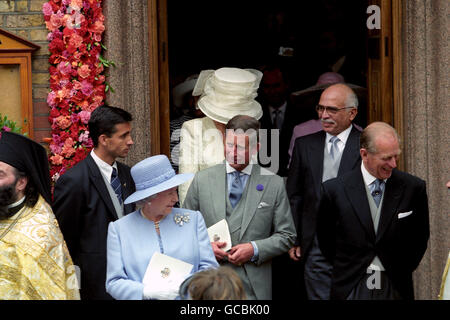 Royalty - Hochzeit von Prinz Pavlos und Marie-Chantal Miller - St. Sophien-Kathedrale, London Stockfoto