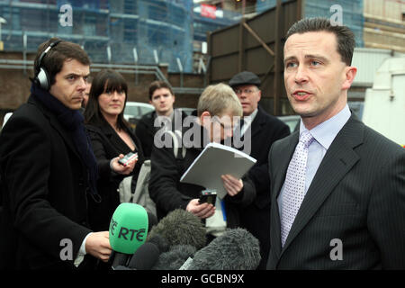 Mann erschossen in Ulster Stockfoto