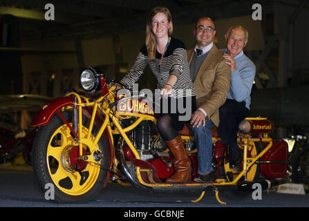 Bonhams-Verkauf von "eine wichtige europäische Sammlung von Pioneer, Vintage und Sammler Motorräder" Stockfoto