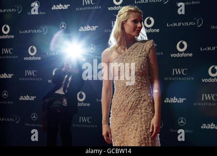 Gwyneth Paltrow bei der Ankunft bei den Laureus World Sports Awards im Emirates Palace in Abu Dhabi. Stockfoto