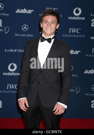 Laureus World Sport's Awards - Abu Dhabi. Tom Daley bei der Ankunft bei den Laureus World Sports Awards im Emirates Palace in Abu Dhabi. Stockfoto