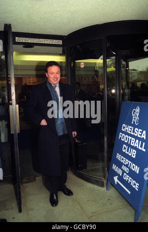 Fußball - Vorstandssitzung - Chelsea FC Director Matthew Harding - Stamford Bridge. Matthew Harding, der Direktor des Chelsea Football Club, kommt zu einer Vorstandssitzung am Stamford Bridge Ground an. Stockfoto