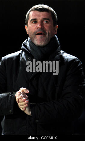 Fußball - Coca Cola Championship - Ipswich Town / Cardiff City - Portman Road. Roy Keane, Stadtmanager von Ipswich, beim Coca-Cola Championship-Spiel in der Portman Road, Ipswich. Stockfoto