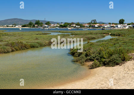 Die Ilha de Armona in der Ria Formosa Natur reservieren, Olhão, Algarve. Portugal Stockfoto