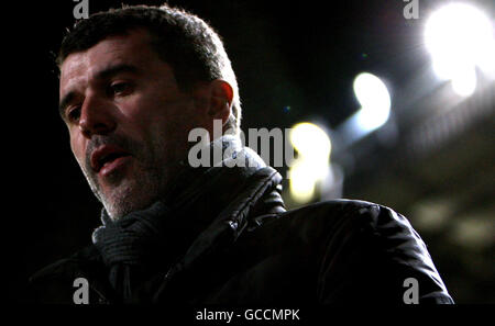 Fußball - Coca Cola Championship - Ipswich Town / Cardiff City - Portman Road. Roy Keane, Stadtmanager von Ipswich, beim Coca-Cola Championship-Spiel in der Portman Road, Ipswich. Stockfoto