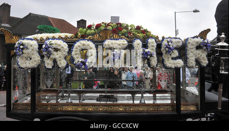 Rifleman Martin Kinggett Beerdigung Stockfoto