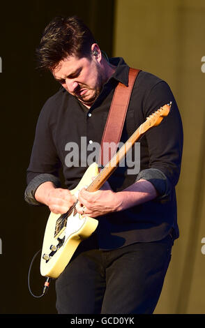 Marcus Mumford von Mumford &amp; Sons beim British Summer Time Festival im Hyde Park, London. Stockfoto