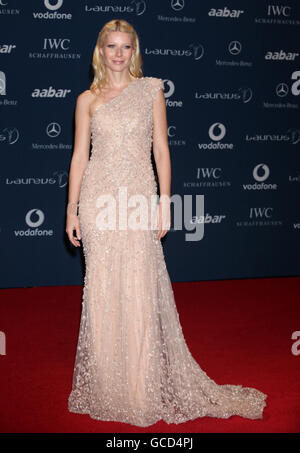 Gwyneth Paltrow bei der Ankunft bei den Laureus World Sports Awards im Emirates Palace in Abu Dhabi. Stockfoto