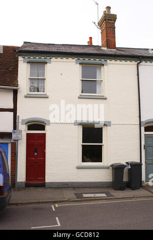 Allgemeine Ansicht des Hauses des hundertjährigen Muriel Noyce in Romsey, Hampshire, wo sie seit 96 Jahren lebt. Stockfoto