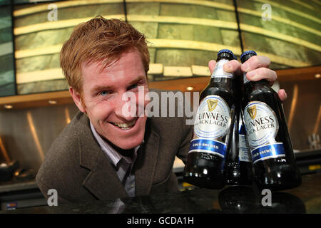 John Kennedy MD von Diageo Ireland in St. James Gate, Dublin heute bei der Einführung von Guinness Black Lager, einem neuen Testprodukt von Guinness. Stockfoto