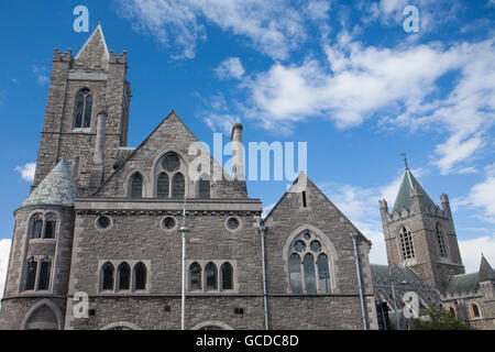 Hausbediensteten in Dublin, Irland an einem sonnigen Tag Stockfoto