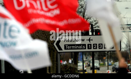 BA Cabin Crew strike Stockfoto