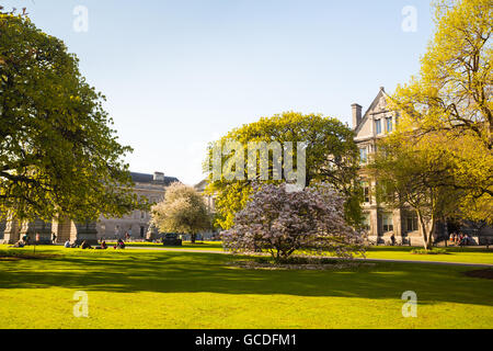 Das Gelände des Trinity College, Dublin, Irland Stockfoto