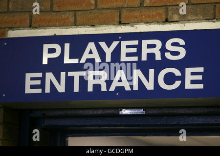 Fußball - Coca-Cola Football League Championship - Sheffield Mittwoch / Leicester City - Hillsborough. Eine allgemeine Ansicht der Beschilderung in Hillsborough, der Heimat von Sheffield Wednesday Stockfoto