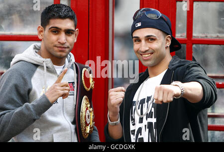 Boxen - Amir Khan und Paulie Malignaggi Pressekonferenz - Penthouse Stockfoto