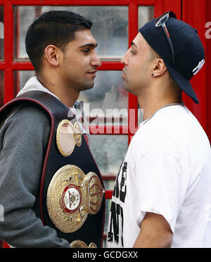 Boxen - Amir Khan und Paulie Malignaggi Pressekonferenz - Penthouse Stockfoto