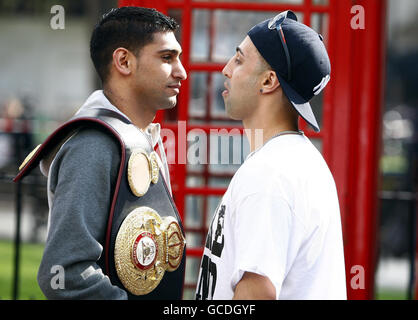 Boxen - Amir Khan und Paulie Malignaggi Pressekonferenz - Penthouse Stockfoto