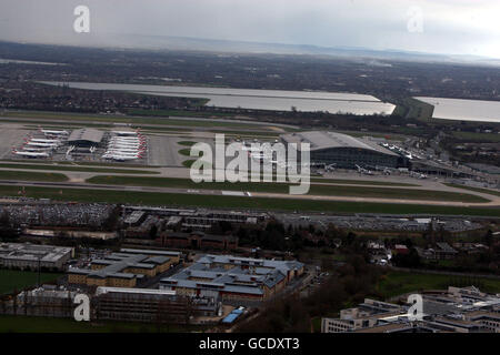 Terminal 5 des Flughafens Heathrow in Middlesex Stockfoto