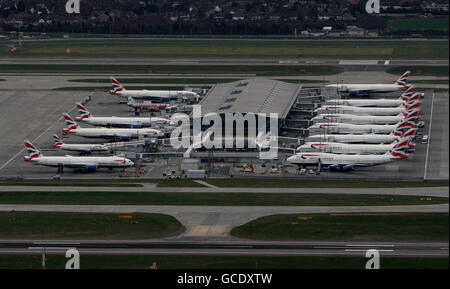 Terminal 5 des Flughafens Heathrow in Middlesex Stockfoto