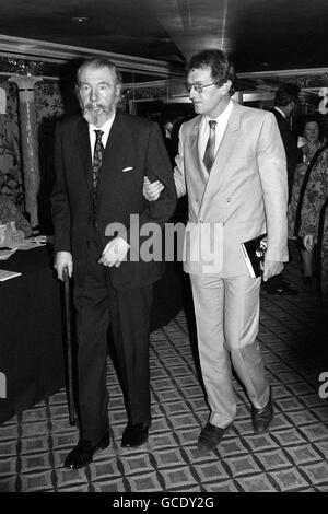 Literatur - Sir Michael Redgrave Mittagessen - Dorchester Hotel Stockfoto