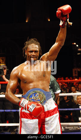 Boxen - vakanten EBU-Schwergewichts-Titel - Audley Harrison V Michael Sprott - Alexandra Palace Stockfoto