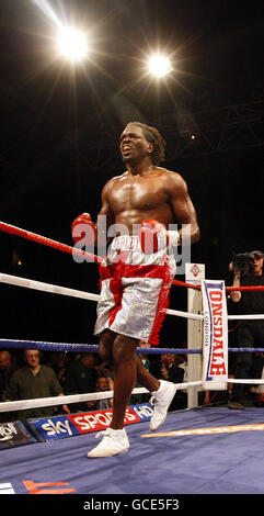 Boxen - vakanten EBU-Schwergewichts-Titel - Audley Harrison V Michael Sprott - Alexandra Palace Stockfoto