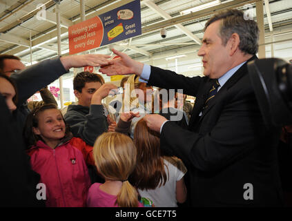 Allgemeinen Wahlkampagne am 16. Apr 2010 Stockfoto