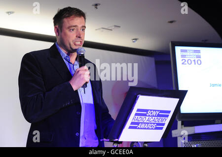 Jamie Theakston nimmt an der Vorstellung der Sony Radio Awards Nominierungen im Orchid Club in London Teil. Stockfoto