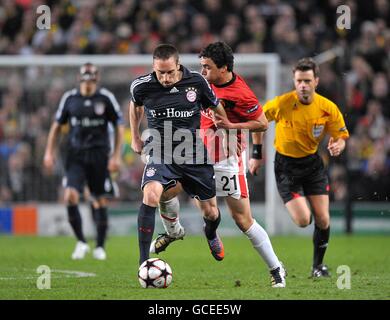 Fußball - UEFA Champions League - Viertel-Final - Rückspiel - Manchester United gegen Bayern München - Old Trafford Stockfoto