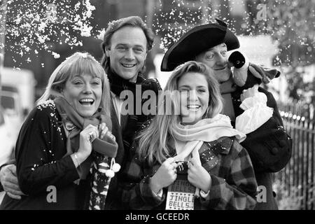 Radio - Weihnachten Saison Promo - London Stockfoto