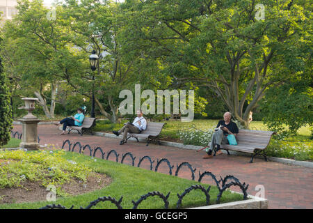 Gärten der Smithsonian in Washington, D.C. Stockfoto