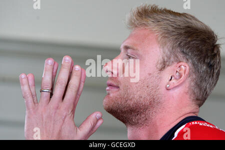 Old Trafford Cricket - Lancashire County Cricket Club Pressetag- Stockfoto