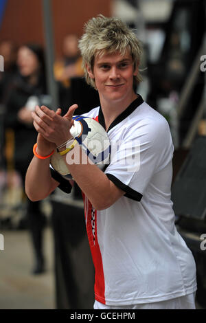 Fußball - Grass Roots Football Live Launch Event - Brindley Place - Birmingham Stockfoto