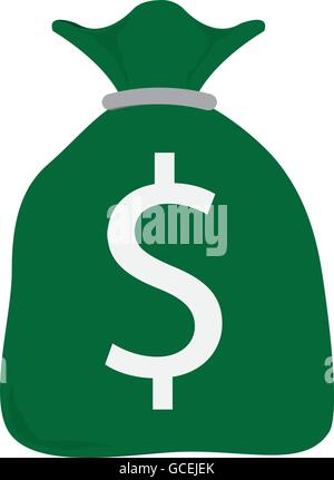 Beutel mit Geld, Geschäfts-Symbol Stock Vektor